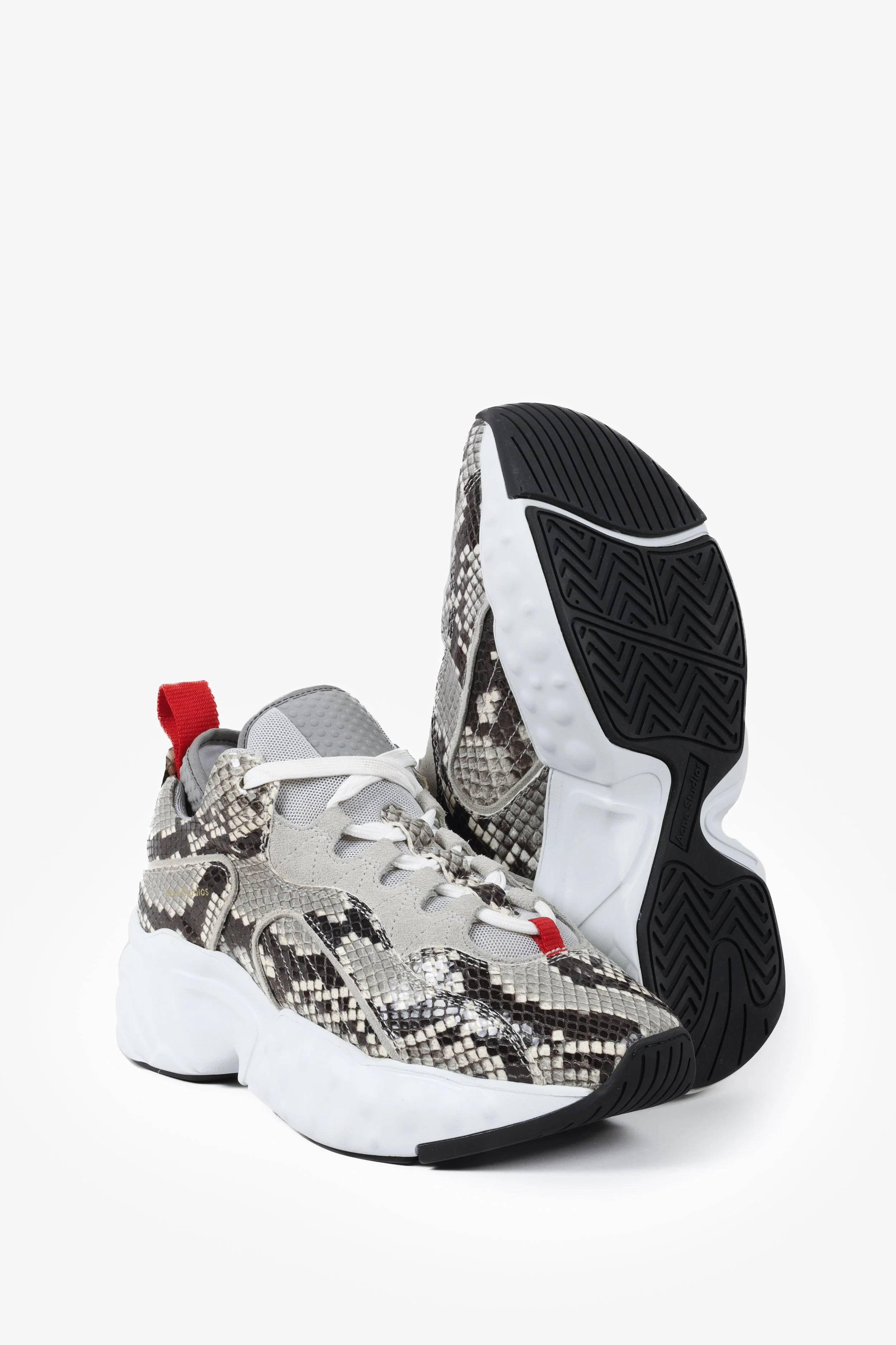 Acne studios manhattan leather sneakers on sale